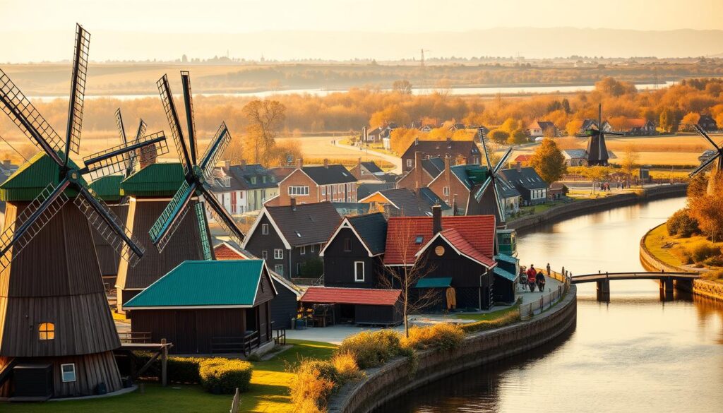 keindahan arsitektur Belanda di Zaanse Schans