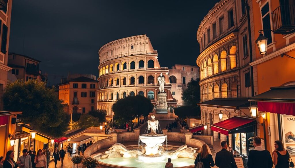 malam di Roma